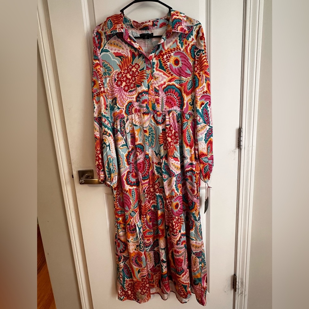 Cynthia Rowley Multicolor Floral Maxi Dress
